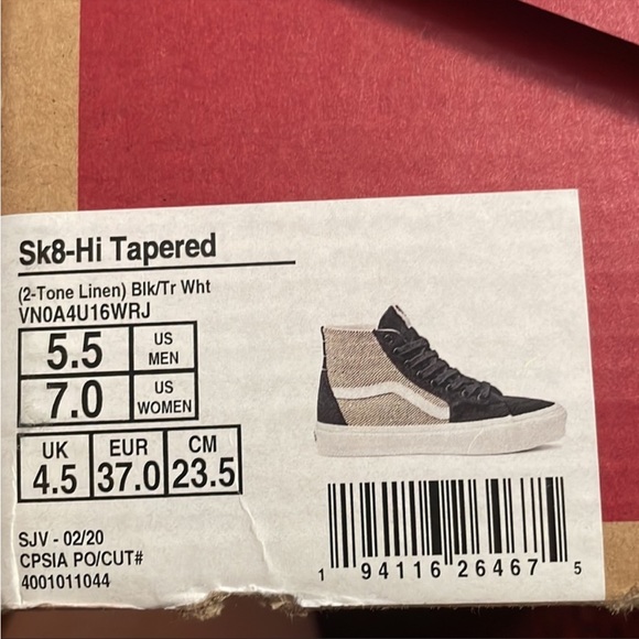 Custom herringbone Vans sneakers, NIB - Picture 7 of 7